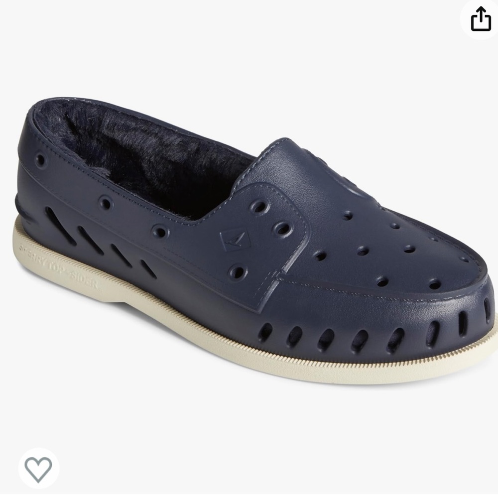 Sperry Men's Navy Perforated Boat Shoes